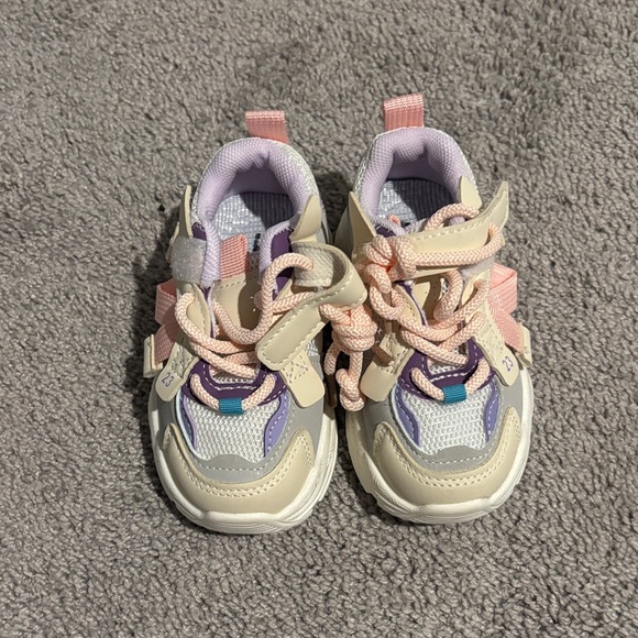 Other - Kids Multi-Color Athletic Sneakers - Pastel Pink & Purple